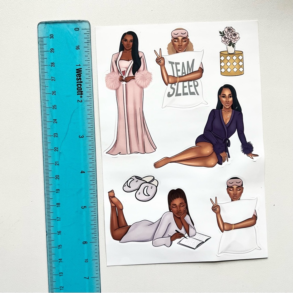 Chic Sleepover Sticker Set - Picture 4 of 4